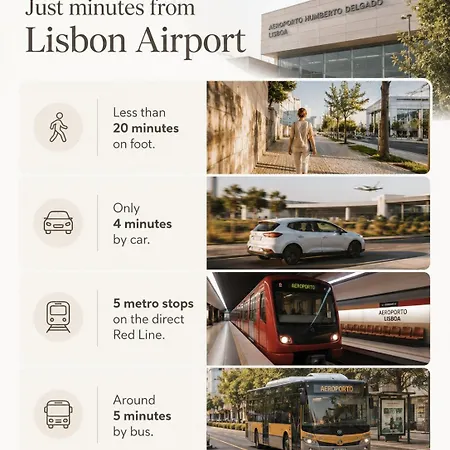 Airport Gal Olivais Conforto, Terraco E Localizacao Premium Nos Olivais Guest house *